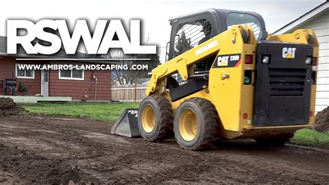 grading clay with skid steer|skid steer for yard leveling.